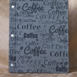 Deri Menü Kabı A4 - Coffee - Görsel 2
