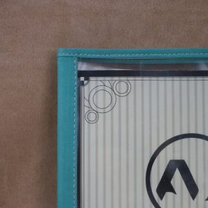 A4 Şeffaf Kapaklı Menü Kabı Turkuaz (4 Sayfa) - Görsel 3