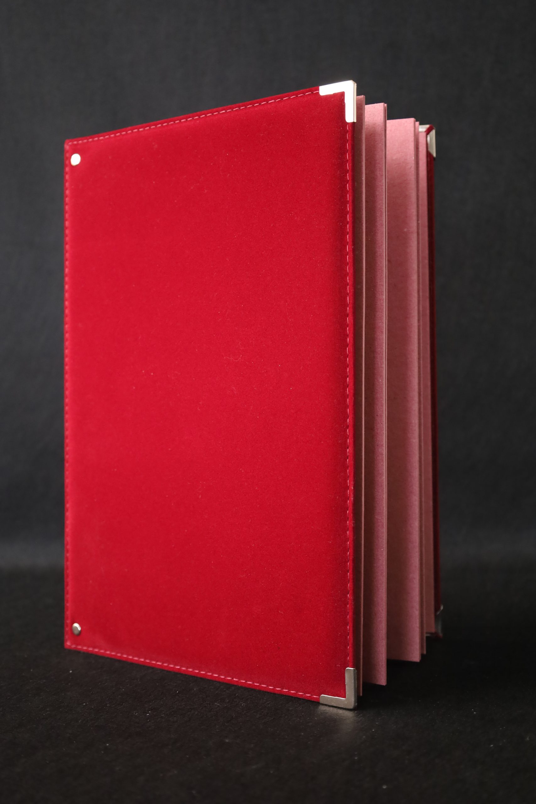 Bordo Kadife İmza Dosyası 23x32 cm – 10 Sayfa, A4 Uyumlu, Kurumsal Sunum Kabı - İmza Mapası - İmza Sümeni